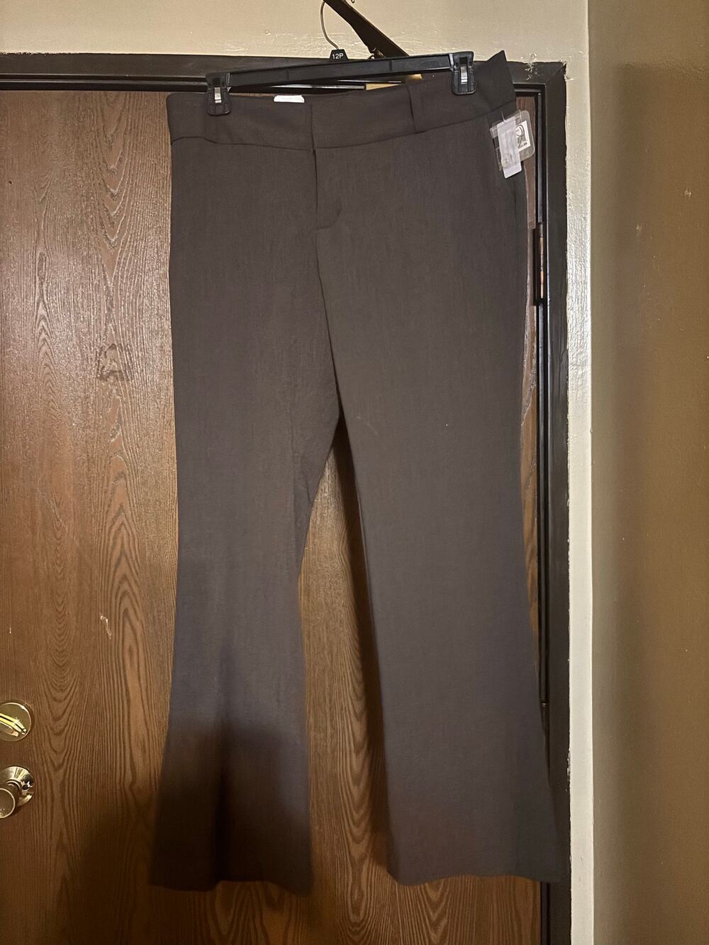 NWT Mossimo Brown Pockets Workwear Professional Flared Wide- Leg Pants/ Trousers